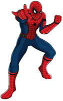 heroes & Spider Man free transparent png image.