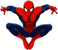 heroes & Spider Man free transparent png image.