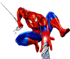 heroes & Spider Man free transparent png image.