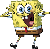 heroes & spongebob free transparent png image.