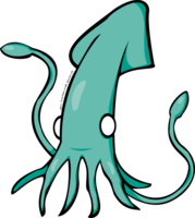 animals & Squid free transparent png image.