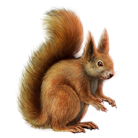 animals & Squirrel free transparent png image.