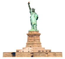 architecture & Statue of Liberty free transparent png image.