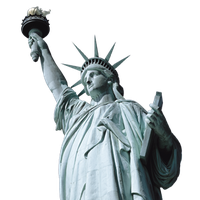 architecture & Statue of Liberty free transparent png image.