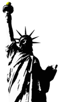 architecture & Statue of Liberty free transparent png image.