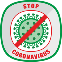 words phrases & Stop coronavirus free transparent png image.