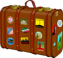 clothing & suitcase free transparent png image.