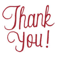 words phrases & Thank you free transparent png image.