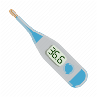 objects & Thermometer free transparent png image.