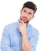 people & thinking man free transparent png image.