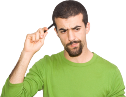 people & Thinking man free transparent png image.