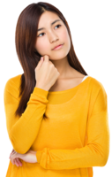 people & Thinking woman free transparent png image.