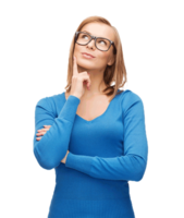 people & Thinking woman free transparent png image.