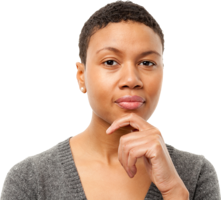 people & thinking woman free transparent png image.