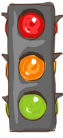 cars & traffic light free transparent png image.