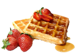 food & Waffle free transparent png image.