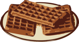 food & Waffle free transparent png image.