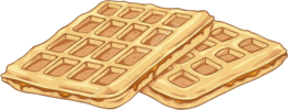 food & Waffle free transparent png image.