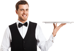 people & waiter free transparent png image.