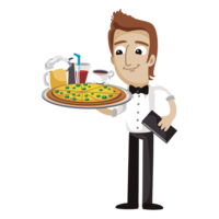 people & waiter free transparent png image.