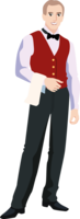 people & waiter free transparent png image.