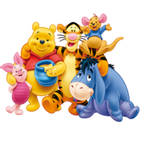 heroes & Winnie Pooh free transparent png image.